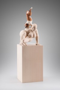 "Balance" - 50cm - painted limewood - 2015