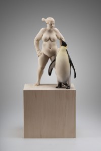 "I am the boss" - 48cm - painted limewood - 2015