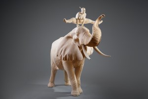 Leapfrog / 145x164x71cm / limewood / 2016