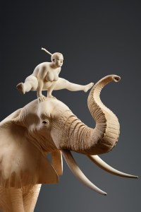 Leapfrog / 145x164x71cm / limewood / 2016, detail