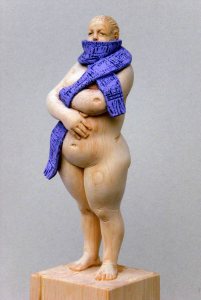 "winter", stonepinewood, acrilic colors, 35cm, 2008
