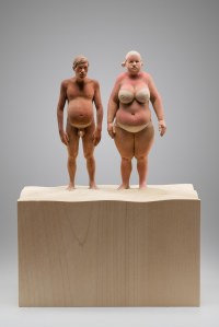 "Tomato tan II" - 35 cm - Lindenwood applewood, acrylic colors - 2014