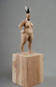 The bunny / 65 x 19 x 19 cm /applewood / 2019