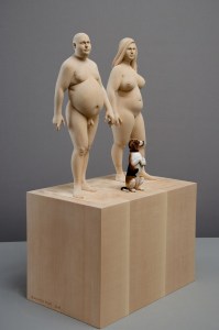 On the beach / 60 x 40 x 35 cm / limewood / 2019