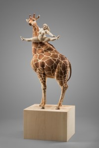 Pole dance / 107 x 45 x 32 cm / limewood / 2019