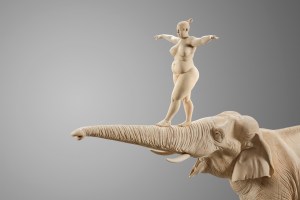 Dream walker / 110 x 140 x 35 cm / limewood / 2019