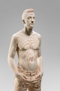 dawn 98 x 29 x 21 cm limewood, cotton fabric 2023